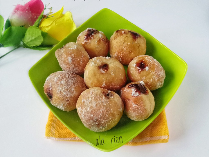 Resep Mini Bomboloni Tanpa Telur &amp;amp; Margarin, Lezat Sekali