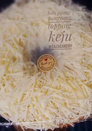 Foto resep Bolu Pisang Panggang (top : keju) 4 telur