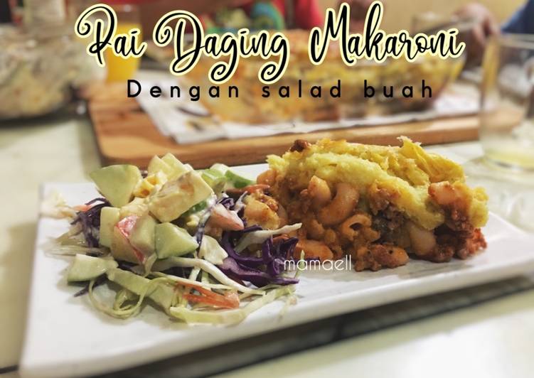 Resep Pai Daging Makaroni (maratonRaya) #kentang #minggu1 yang Lezat