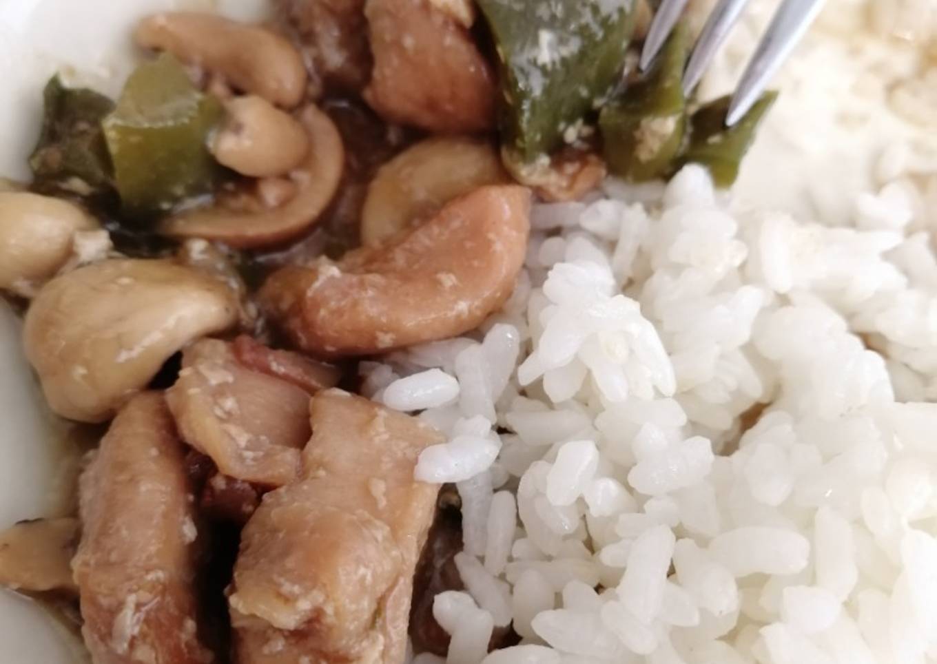 Pollo con anacardos en slowcooker