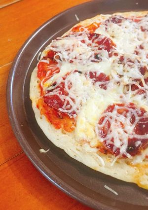 Hình của món Pourable pizza.