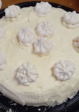Foto de Bolo de creme e merengue