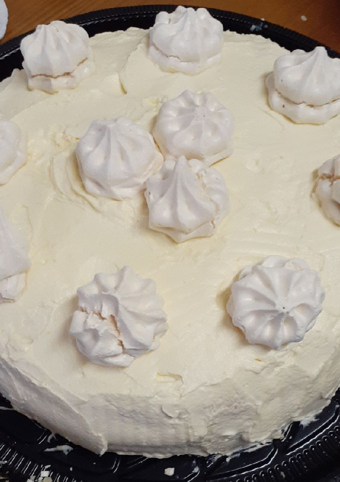 Foto de Bolo de creme e merengue