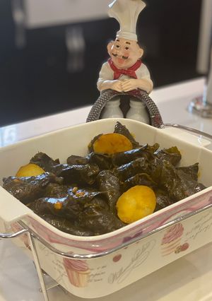 صورة لوصفة ورق عنب بالطريقة السعودية ☘️🍋