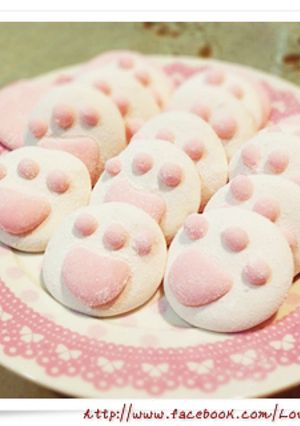 萌萌貓肉墊綿花糖 的食譜成品照片