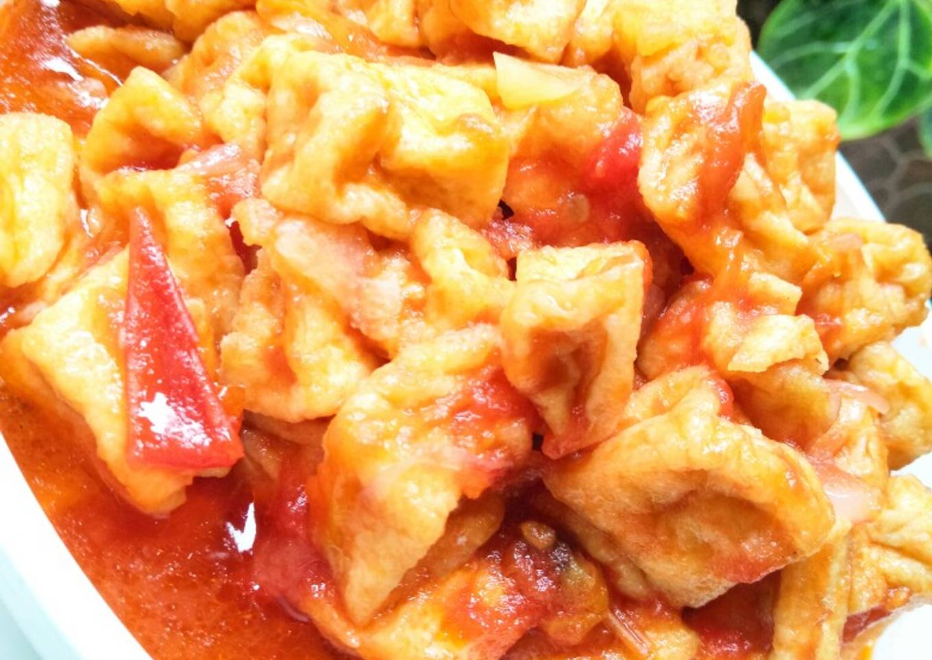 Tahu Kuah Tomat (menu rumahan enak anti mainstream)