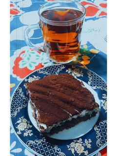 عکسی از دستور کیک شکلاتی کرمدار