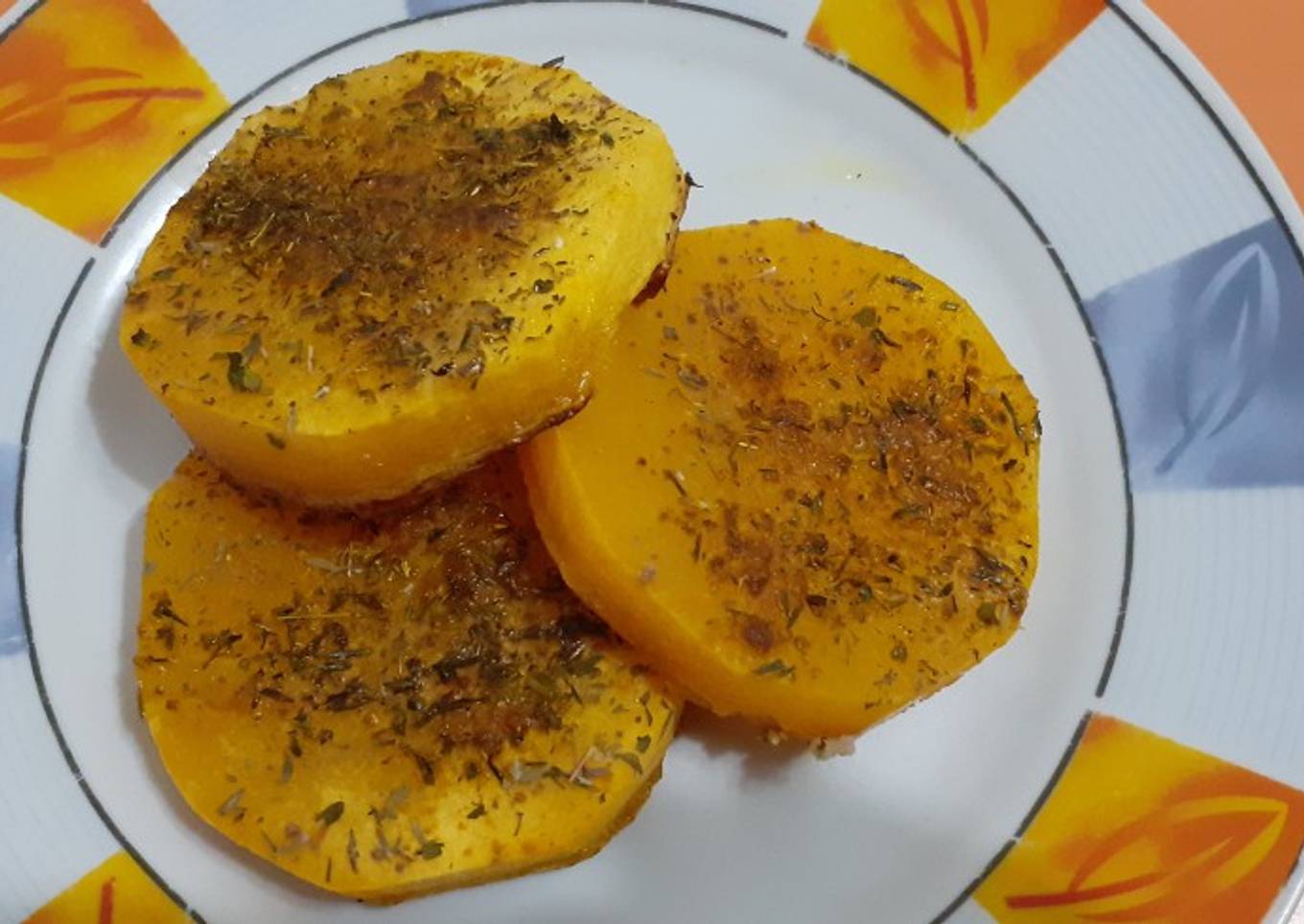 Rodajas de calabaza al horno