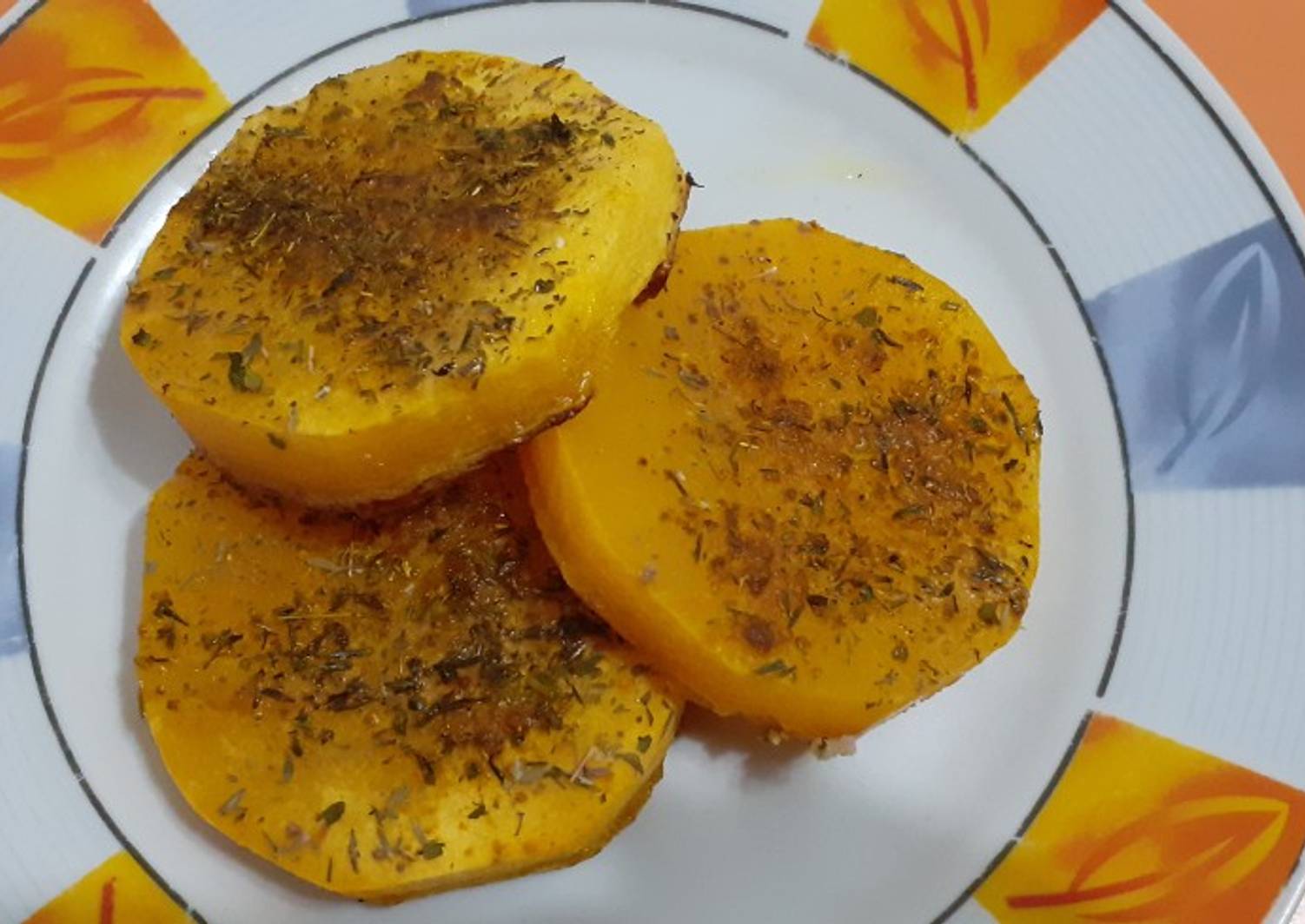 Rodajas de calabaza al horno Receta de Laura Rizzo- Cookpad