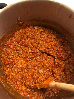 A picture of Bolognese Sauce.