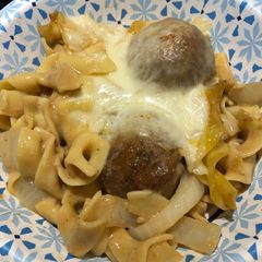 Leftover Swedish Meatball Bake A picture of Leftover Swedish Meatball Bake.