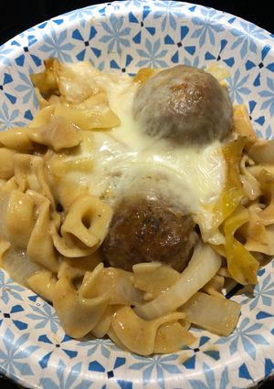 A picture of Leftover Swedish Meatball Bake.