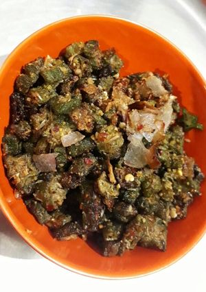 A picture of Bhendi fry.