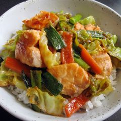 A picture of Salmon ‘Chan-Chan-Yaki’ Rice Bowl.