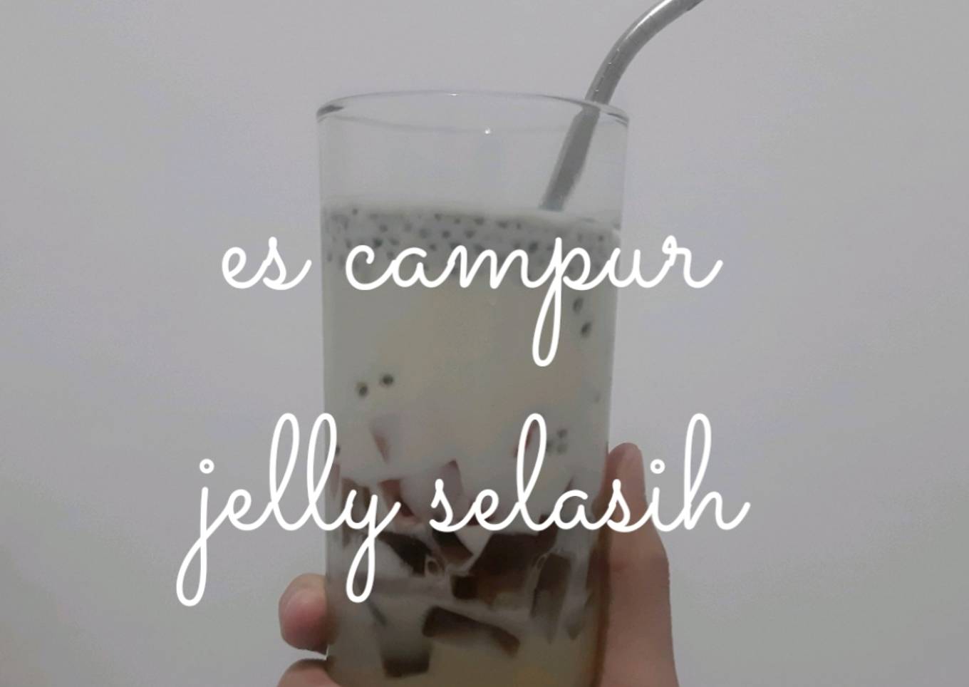 Es campur jelly selasih