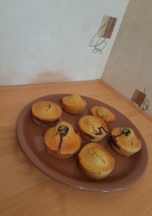 Une photo de Muffins myrtilles