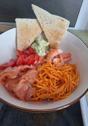 Une photo de Pokebowl saumon
