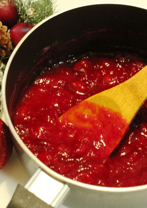 A picture of Cranberry sauce.