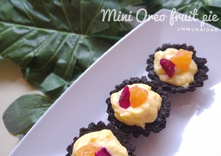 Langkah Mudah untuk Membuat Mini Oreo fruit pie 🍒🍊🍅 Anti Gagal