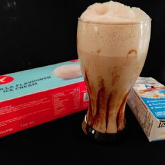 A picture of Soy milk chocolate coffee.