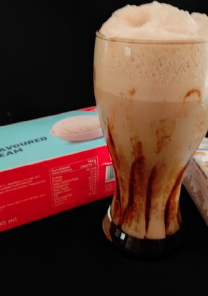 A picture of Soy milk chocolate coffee.