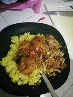 A picture of Chicken Biryani Kenyan style.