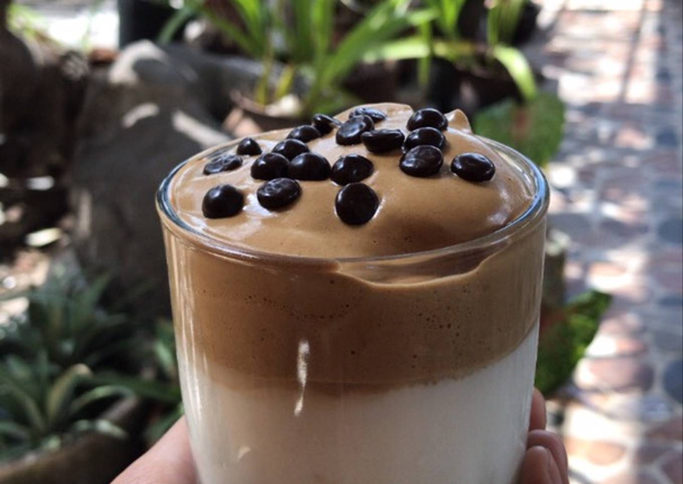 Tapioka pearl & dalgona coffee