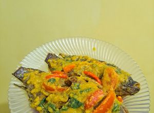 Foto resep Ikan nila Pesmol bumbu kuning