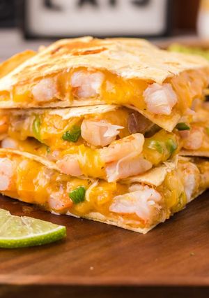 A picture of Shrimp Quesadillas.