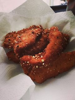 Una foto de Pollo rebozado con palomitas🍿