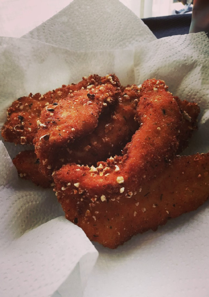 Una foto de Pollo rebozado con palomitas🍿