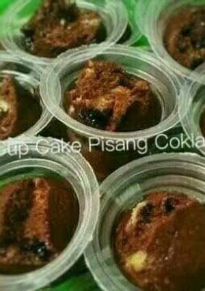 Foto resep Cup Cake Kukus Pisang Coklat (no mixer)