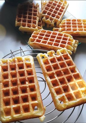 Une photo de Gaufres croustillantes comme à la fête foraine !