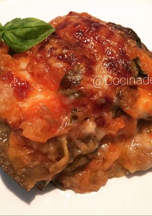 Una foto de Berenjena a la parmesana