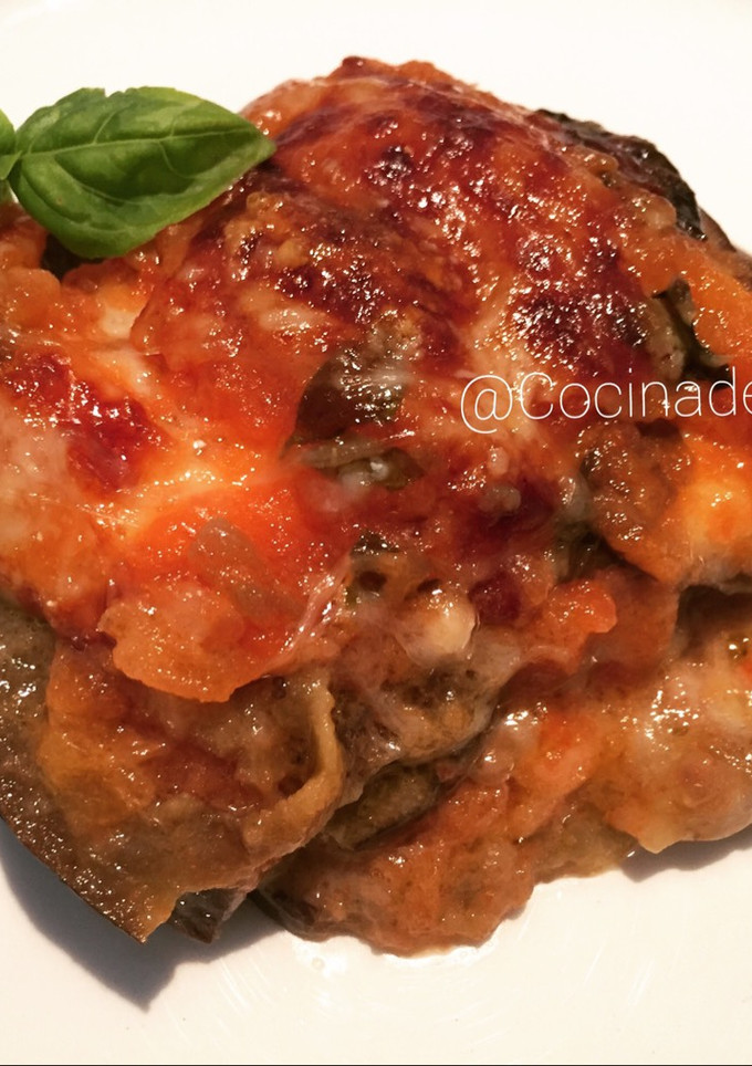 Una foto de Berenjena a la parmesana