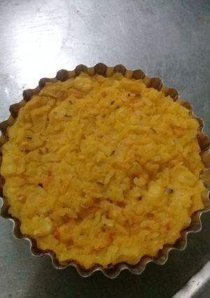 Una foto de Hamburguesa de arroz y calabaza con choclo