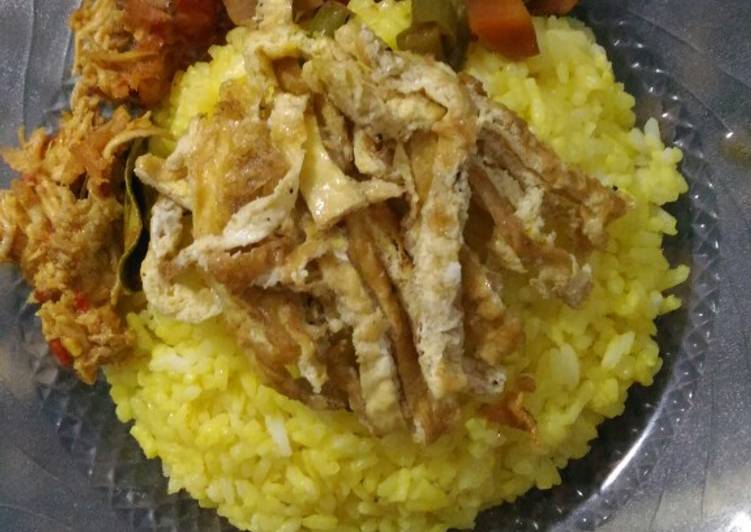 Resep Nasi kuning dari nasi kemarin yang Bikin Ngiler