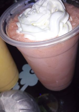 A picture of Strawberry milkshake.