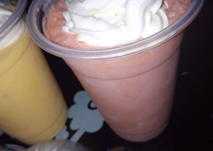Easiest Way to Prepare Quick Strawberry milkshake