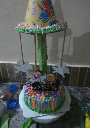 A picture of Chocolate eggless cake.