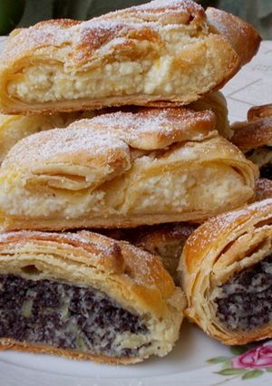 Tökös-mákos,túrós tiroli rétes recept fotója
