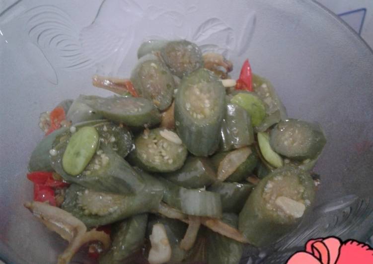 Tumis teri terong medan