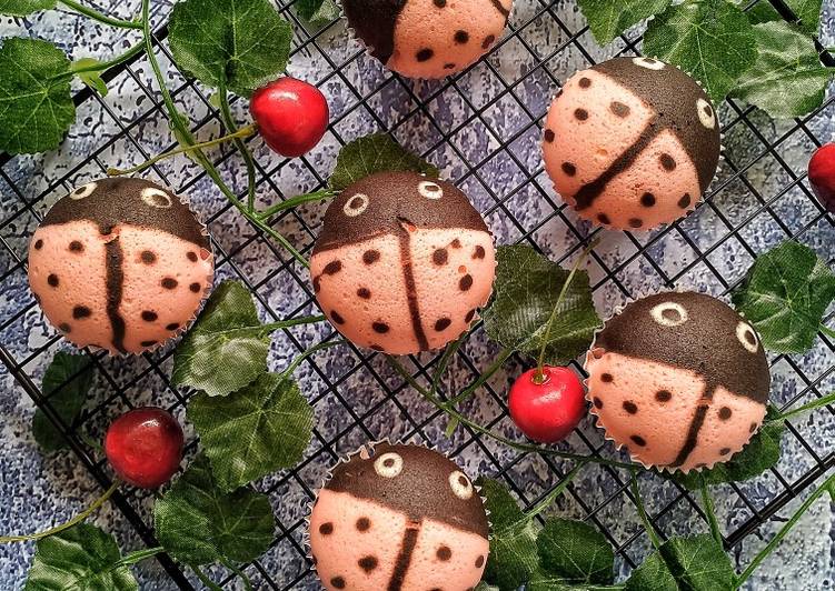 Resep 282 Ladybug Steamed Cupcake Yang Gurih