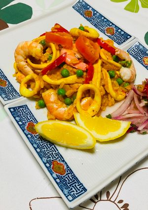 Una foto de Arroz con Mariscos 🍤 a Base de Salsa Madre Pe 👩🍳