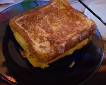 The New Way Making Recipe Cheese burger French toast Very Delicious