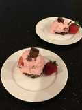Strawberry Cream Brownie Sqares