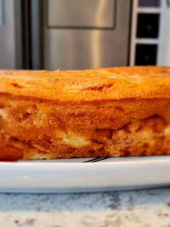 Una foto de Pastel salado de calabacín y bacon