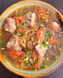 Canh hoa chuối sườn non