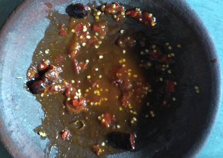 Resep masakan Rujak kangkung / lotek ala neng tika | Bahan Membuat Rujak kangkung / lotek ala neng tika Yang Mudah Dan Praktis