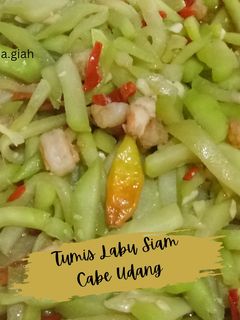 Foto resep Tumis Labu Siam Cabe Udang